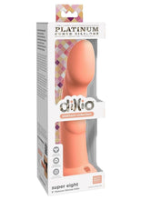 Load image into Gallery viewer, Dillio Platinum Super Eight Silicone Dildo - Orange - 8in
