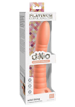 Load image into Gallery viewer, Dillio Platinum Wild Thing Silicone Dildo - Orange - 7in

