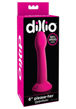 Load image into Gallery viewer, Dillio Please-Her Dildo - Pink - 6in
