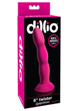 Load image into Gallery viewer, Dillio Twister Dildo - Pink - 6in
