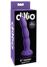 Load image into Gallery viewer, Dillio Twister Dildo - Purple - 6in
