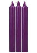 Load image into Gallery viewer, Doc Johnson Japanese Drip Candles - Purple - 3 Pack
