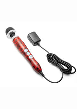 Load image into Gallery viewer, Doxy Die Cast 3 Wand Plug-In Wand Massager - Black/Red/Rose Pattern
