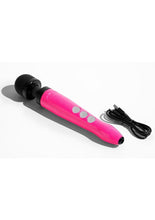 Load image into Gallery viewer, Doxy Die Cast 3RWand Rechargeable Vibrating Body Massager - Hot Pink/Pink
