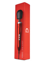 Load image into Gallery viewer, Doxy Die Cast Wand Metal Plug-In Vibrating Body Massager - Metal/Red
