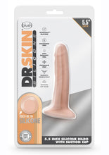 Load image into Gallery viewer, Dr. Skin Dr. Lucas Silicone Dildo with Suction Cup - Vanilla - 5.5in
