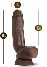 Load image into Gallery viewer, Dr. Skin Plus Thick Posable Dildo with Squeezable Balls
