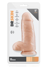 Load image into Gallery viewer, Dr. Skin Dr. Chubbs Dildo with Balls and Suction Cup - Vanilla - 10in
