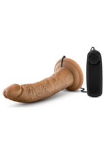 Load image into Gallery viewer, Dr. Skin Dr. Dave Vibrating Dildo with Suction Cup - Caramel - 7in
