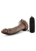 Load image into Gallery viewer, Dr. Skin Dr. Dave Vibrating Dildo with Suction Cup - Chocolate - 7in

