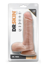 Load image into Gallery viewer, Dr. Skin Dr. Paul Dildo with Balls and Suction Cup - Vanilla - 7.25in
