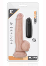 Load image into Gallery viewer, Dr. Skin Dr. Spin Gyrating Dildo with Suction Cup - Flesh/Vanilla - 8.5in
