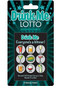 Drink Me Lotto Scratch Off Tickets - 12 Per Pack