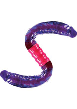 Load image into Gallery viewer, Dual Vibrating Flexi Dildo - Purple
