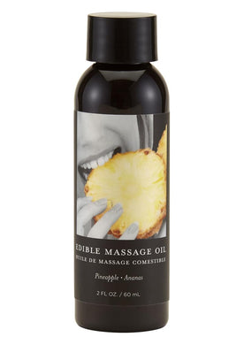 Earthly Body Hemp Seed Edible Massage Oil Pineapple - 2oz