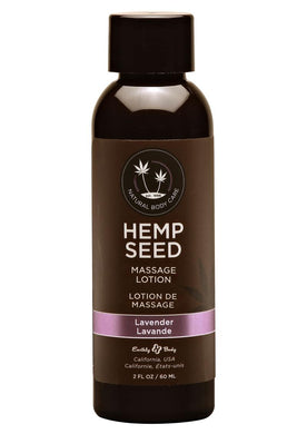 Earthly Body Hemp Seed Massage Lotion Lavender - 2oz