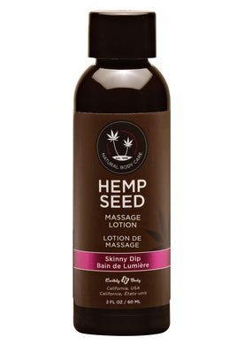 Earthly Body Hemp Seed Massage Lotion Skinny Dip - 2oz