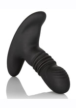 Load image into Gallery viewer, Eclipse Thrusting Rotator Probe Silicone Rechargeable Vibrating Butt Plug with Remote Control - Black
