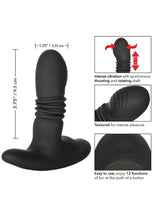 Load image into Gallery viewer, Eclipse Thrusting Rotator Probe Silicone Rechargeable Vibrating Butt Plug with Remote Control
