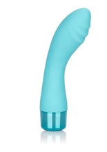Load image into Gallery viewer, Eden Ripple Silicone Textured G-Spot Vibrator Waterproof - Blue - 6in
