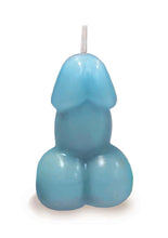 Load image into Gallery viewer, Eden&#39;s Candle Vanilla Scented Penis - Blue
