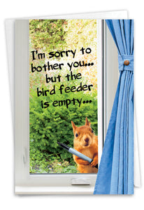 Card - Empty Bird Feeder