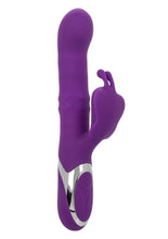 Load image into Gallery viewer, Enchanted Flutter Rechargeable Silicone Dual Action Vibrator - Purple
