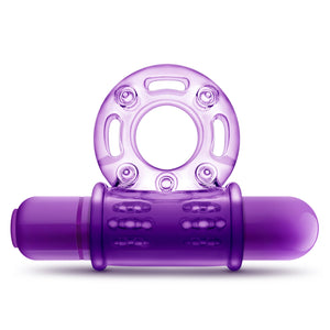 Play With Me Couples Play Vibrating Cockring (Purple)
