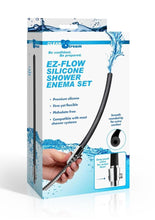 Load image into Gallery viewer, EZ-Flow Silicone Shower Enema - Black/Silver - Set
