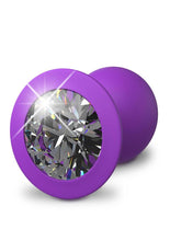 Load image into Gallery viewer, Fantasy For Her Her Little Gem Small Plug Anal Plug Silicone Waterproof - Purple - Small
