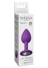 Load image into Gallery viewer, Fantasy For Her Her Little Gem Small Plug Anal Plug Silicone Waterproof - Purple - Small
