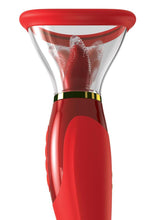 Load image into Gallery viewer, Fantasy For Her Her Ultimate Pleasure 24k Gold Luxury Edition Silicone Vibrating Multi Speed USB Rechargeable Clit Stimulator Waterproof - Red
