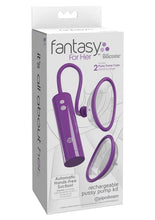 Load image into Gallery viewer, Fantasy For Her Rechargeable Pleasure Pump Kit with Remote Control - Clear/Purple
