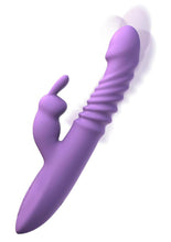 Load image into Gallery viewer, Fantasy For Her Thrusting Silicone Rabbit Multi Function Rechargeable Waterproof - Purple
