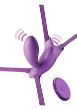 Load image into Gallery viewer, Fantasy For Her Ultimate G-Spot Butterfly Strap-On Rechargeable Silicone with Remote Control - Purple
