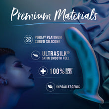 Load image into Gallery viewer, Temptasia Rebellion Peg Silicone Dildo - Blue Erotic
