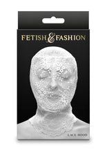 Load image into Gallery viewer, Fetish and Fashion Lace Hood - White
