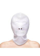Load image into Gallery viewer, Fetish and Fashion Zippered Mouth Hood - White - One Size

