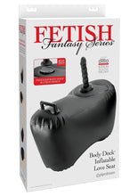 Load image into Gallery viewer, Fetish Fantasy Series Body Dock Inflatable Love Seat - Black
