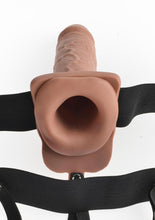 Load image into Gallery viewer, Fetish Fantasy Series Hollow Rechargeable Strap-On Dildo with Balls and Harness with Wireless Remote Control
