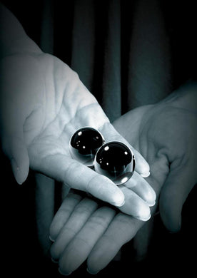 Fetish Fantasy Series Limited Edition Glass Ben-Wa Ball - Black - Medium - 1.25in Diameter