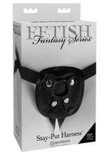 Load image into Gallery viewer, Fetish Fantasy Series Stay-Put Adjustable Harness - Black
