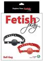 Load image into Gallery viewer, Fetish Play Ball Gag Vegan Leather
