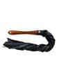 Load image into Gallery viewer, Fetish Play Wooden Handle Flogger Vegan Leather
