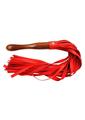 Load image into Gallery viewer, Fetish Play Wooden Handle Flogger Vegan Leather

