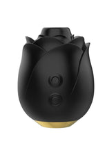 Load image into Gallery viewer, Fifty Shades Of Grey Black Rose Rechargeable Silicone Clitoral Stimulator - Black
