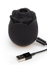 Load image into Gallery viewer, Fifty Shades Of Grey Black Rose Rechargeable Silicone Clitoral Stimulator
