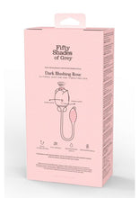 Load image into Gallery viewer, Fifty Shades Of Grey Dark Blushing Rose Rechargeable Silicone Clitoral Stimulator
