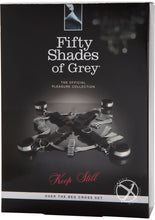 Load image into Gallery viewer, Fifty Shades Of Grey Keep Still Over The Bed Cross Restraint - Silver
