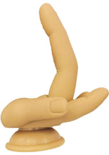 Load image into Gallery viewer, Finger Fest Double Up Silicone Dildo - Caramel
